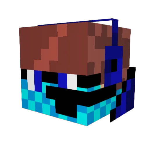 kenajwawa Minecraft avatar head, 3D render