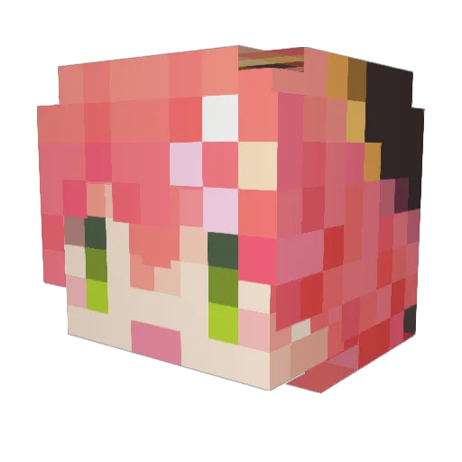 kenaki0708 Minecraft avatar head, 3D render