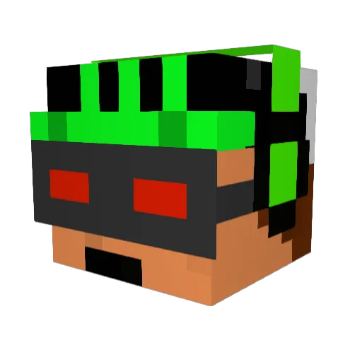 kenblock_272 Minecraft avatar head, 3D render