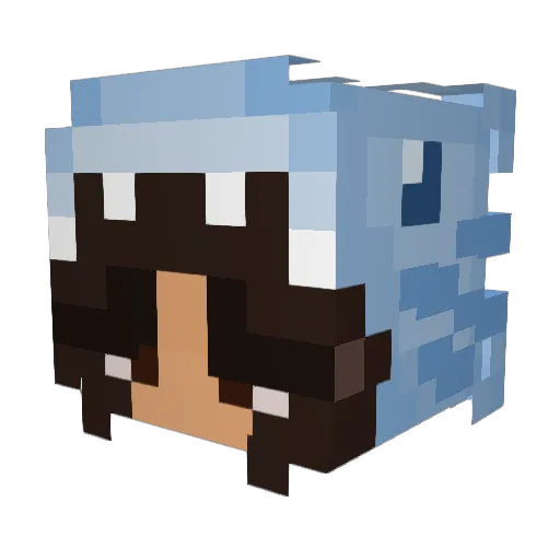kenbone24 Minecraft avatar head, 3D render