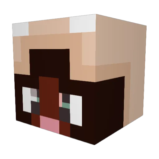 kenbxx Minecraft avatar head, 3D render