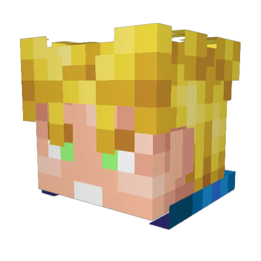 kenc0 Minecraft avatar head, 3D render