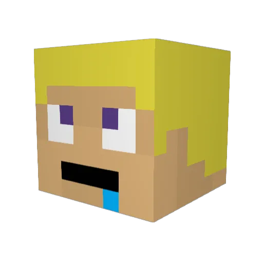 kenchan0521 Minecraft avatar head, 3D render