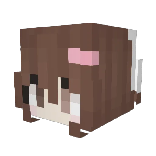 kenchanT_T Minecraft avatar head, 3D render