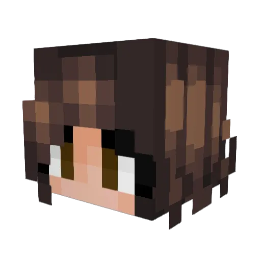 kendallgrayce Minecraft avatar head, 3D render