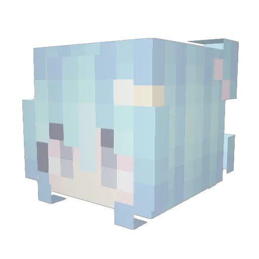kendcll Minecraft avatar head, 3D render