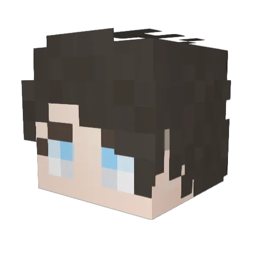 kendevan Minecraft avatar head, 3D render