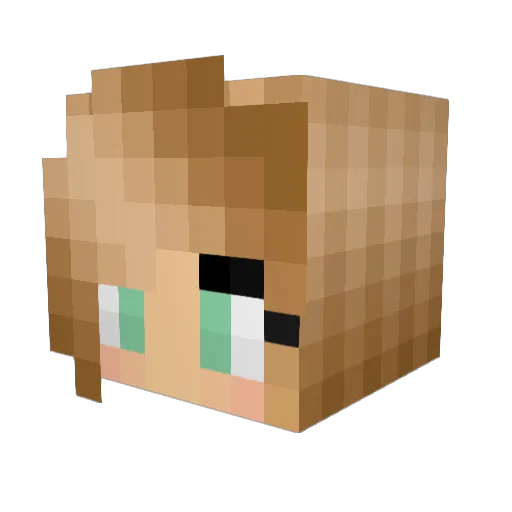 kendomaface Minecraft avatar head, 3D render