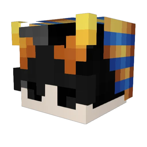 kendoty Minecraft avatar head, 3D render