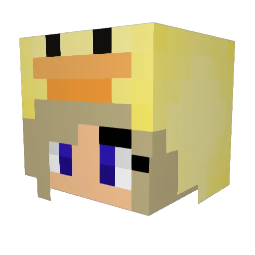 kendra33 Minecraft avatar head, 3D render
