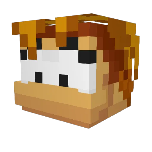 kendrickA2 Minecraft avatar head, 3D render