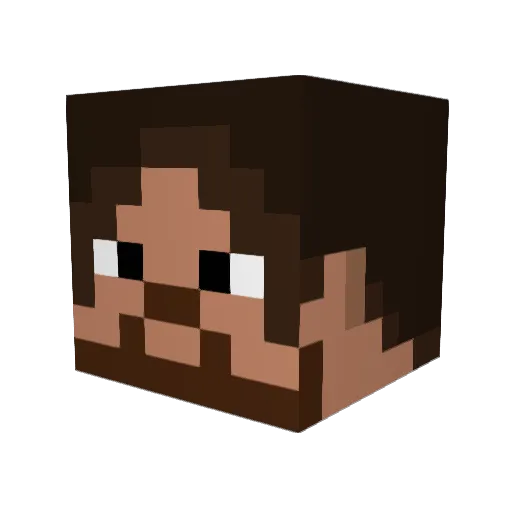 kengo39 Minecraft avatar head, 3D render