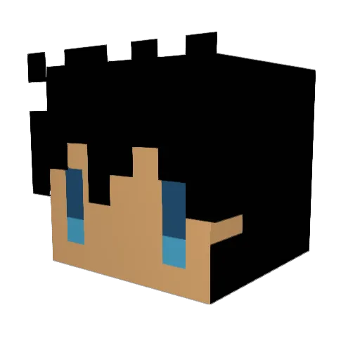 kengori Minecraft avatar head, 3D render