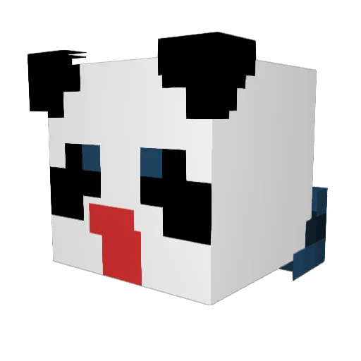 kenjux Minecraft avatar head, 3D render