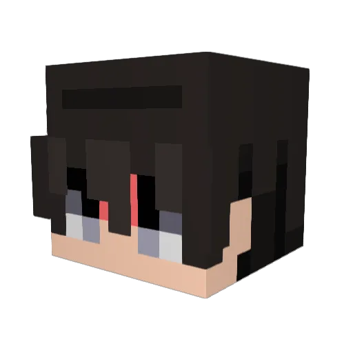 kenkanashi_ Minecraft avatar head, 3D render