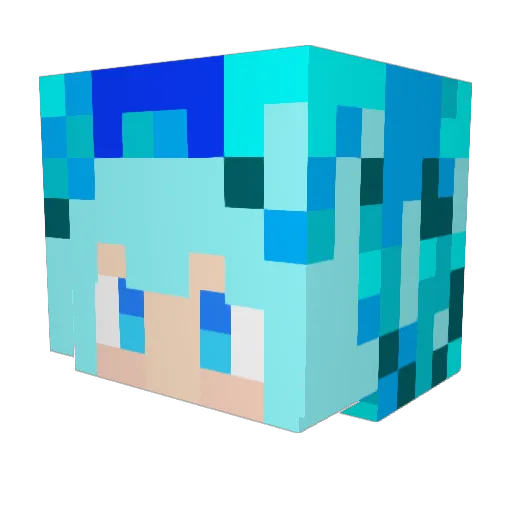 kenken_YT Minecraft avatar head, 3D render