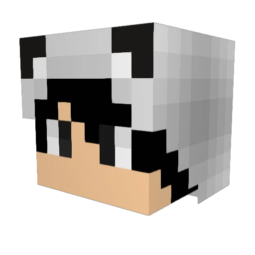 kenkenmarkux Minecraft avatar head, 3D render