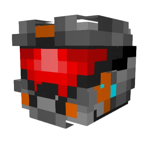 kenktk Minecraft avatar head, 3D render
