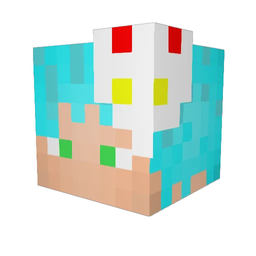 kenkyou2018 Minecraft avatar head, 3D render