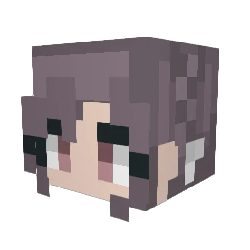 kenmakozume Minecraft avatar head, 3D render