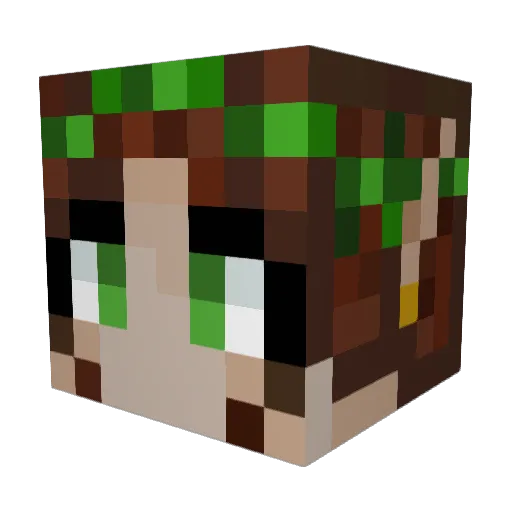 kenn245 Minecraft avatar head, 3D render