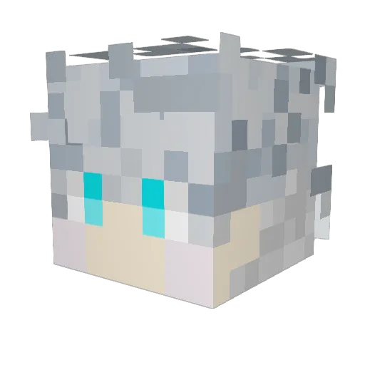 kennaskittles Minecraft avatar head, 3D render
