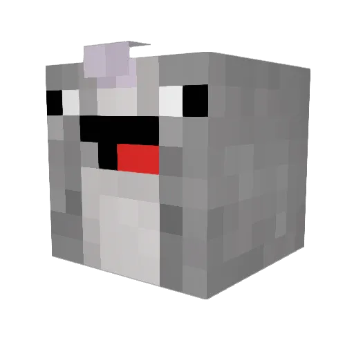 kennerg_10001 Minecraft avatar head, 3D render