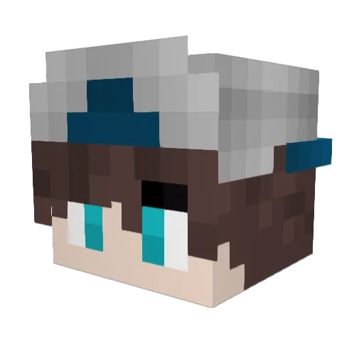 kenneth0419 Minecraft avatar head, 3D render