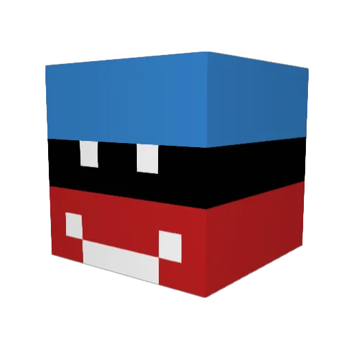 kennethchr2004 Minecraft avatar head, 3D render