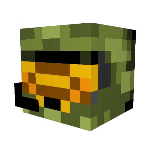 kennethtwk Minecraft avatar head, 3D render