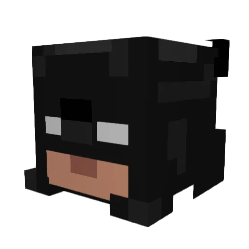 kennettenp Minecraft avatar head, 3D render