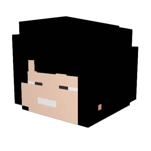 kennnny Minecraft avatar head, 3D render