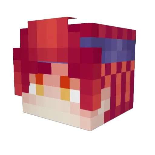 kennny666 Minecraft avatar head, 3D render