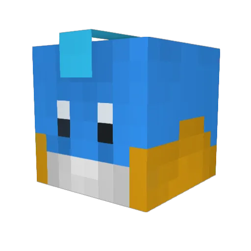 kenny2536 Minecraft avatar head, 3D render
