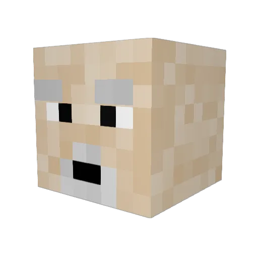kenny299 Minecraft avatar head, 3D render