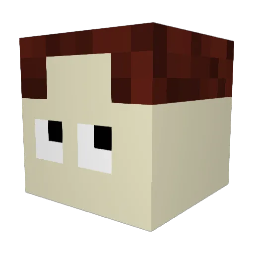 kenny55567 Minecraft avatar head, 3D render