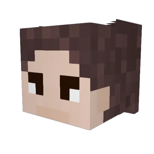 kennyhaller Minecraft avatar head, 3D render