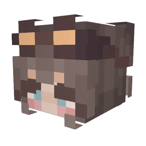 kennyounot_ Minecraft avatar head, 3D render