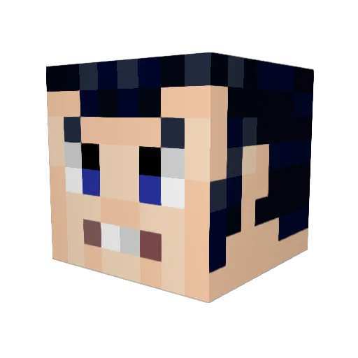 kennyry Minecraft avatar head, 3D render