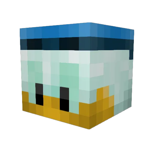 kennyswamp Minecraft avatar head, 3D render