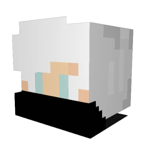 kennyxdq Minecraft avatar head, 3D render