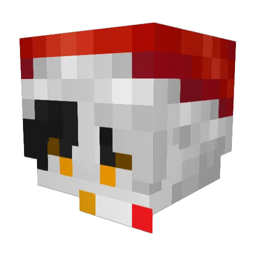 kenobka Minecraft avatar head, 3D render
