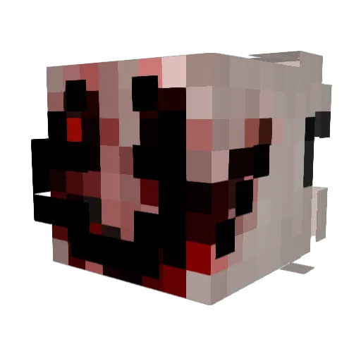 kenou Minecraft avatar head, 3D render
