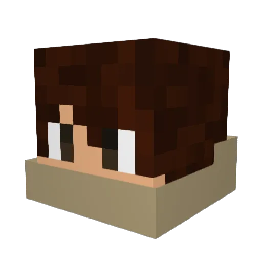 kenpachi1113 Minecraft avatar head, 3D render