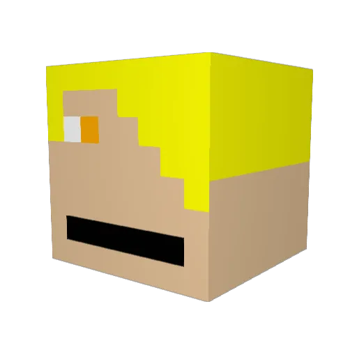 kenpo123 Minecraft avatar head, 3D render