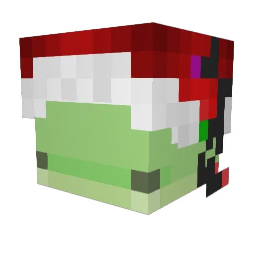 kenqall Minecraft avatar head, 3D render