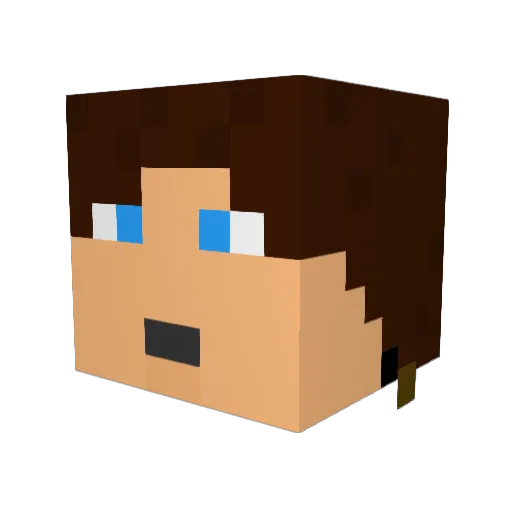 kens6117 Minecraft avatar head, 3D render