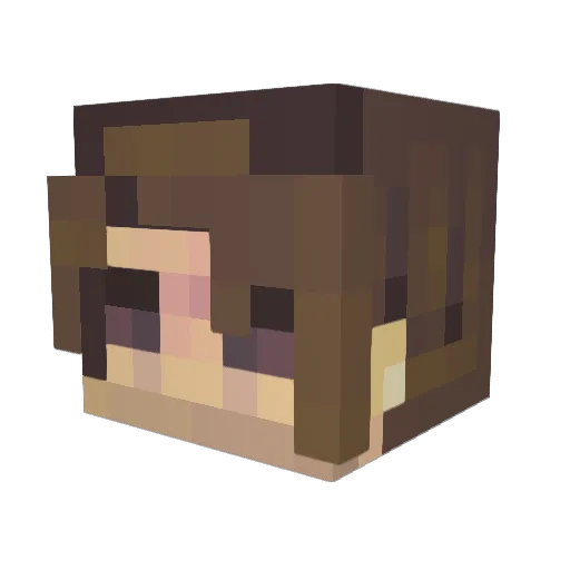 kenscarson Minecraft avatar head, 3D render