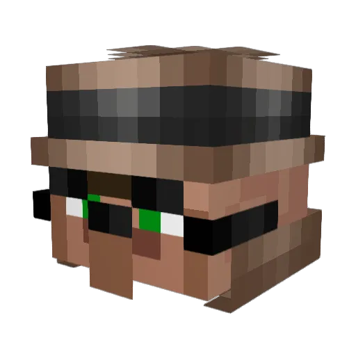 kensedzZz Minecraft avatar head, 3D render