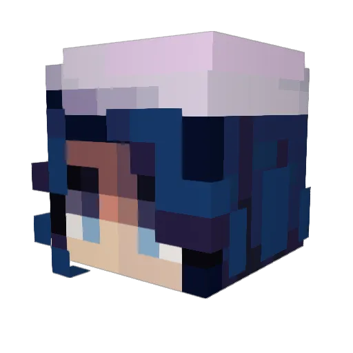 kensflowers Minecraft avatar head, 3D render